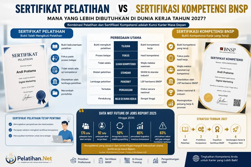 future of jobs report 2025, skill gap, upskilling, reskilling, kompetensi kerja 2030, pekerjaan masa depan, sertifikasi profesi, sertifikat pelatihan, sertifikasi kompetensi, sertifikasi BNSP, sertifikat kompetensi, uji kompetensi BNSP